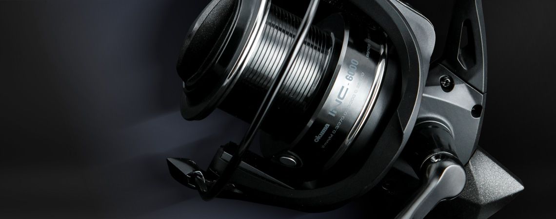 Inc Spinning Reel - Naviják Okuma INC - pro dlouhé nahazování na kapry - mělká cívka - dlouhý zdvih cívky 30 mm Inc Spinning Reel - Naviják Okuma INC - pro dlouhé nahazování na kapry - mělká cívka - dlouhý zdvih cívky 30 mm